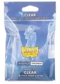 Dragon Shield Standard size Perfect fit - Inner Sleeves - Thick Inner Clear (100 Sleeves) | Tidsbegrænset